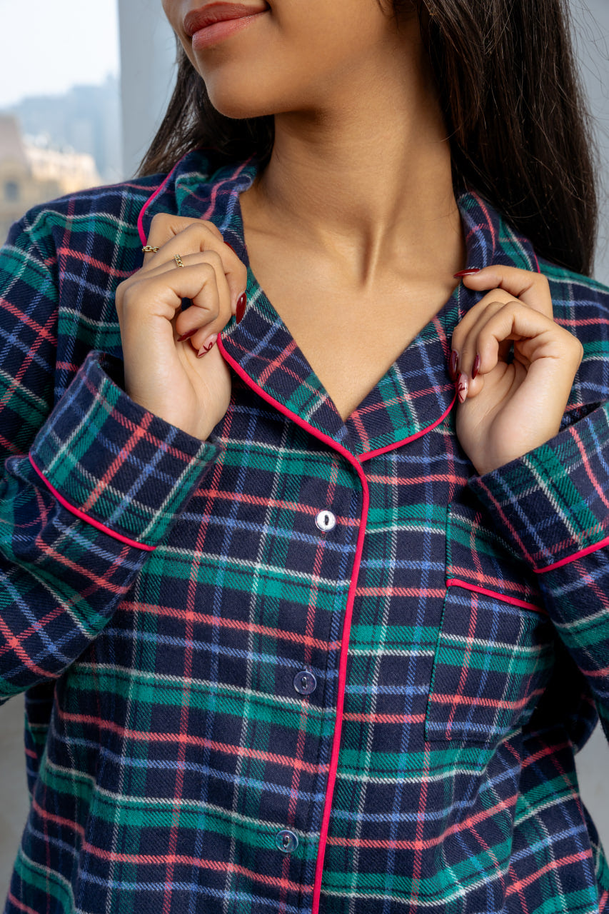 Classic Plaid Cotton Pajama Collection